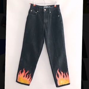 Flame high waisted jeans